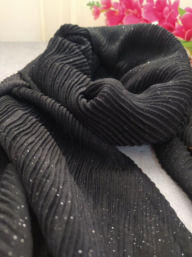 شال پلیسه ریز منگوله دار زنانه