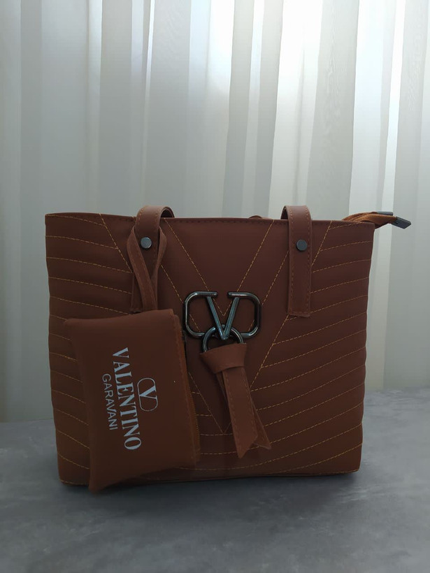 کیف زنانه دوشی جنس نانسی جادار،زیبا و شیک رنگ آجری