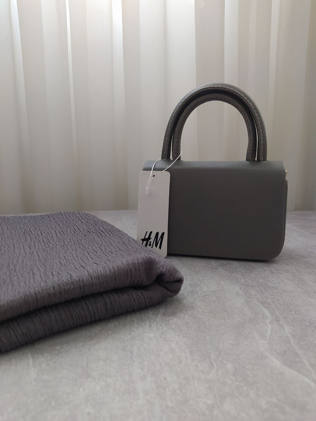 ست کیف و شال زنانه و دخترانه رنگ طوسی پررنگ