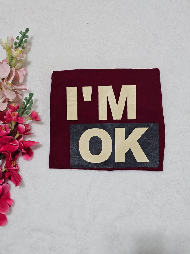 تیشرت لانگ زنانه طرح OK تیشرت لانگ تیشرت سایز بزرگ
