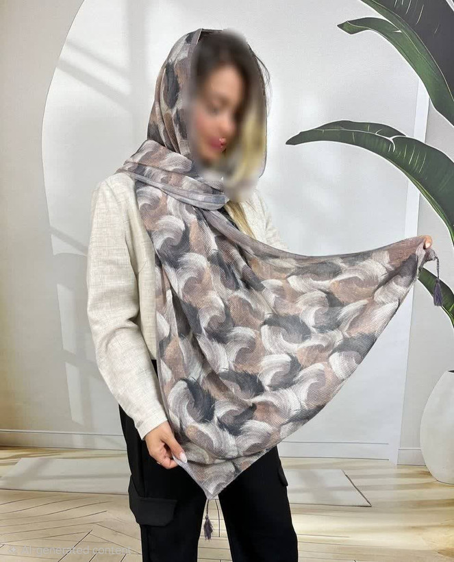 شال پلیسه طرحدار شال برشکا طرحدار شال زنانه
